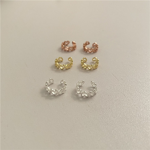 现货韩国ins爱心拼接耳骨夹