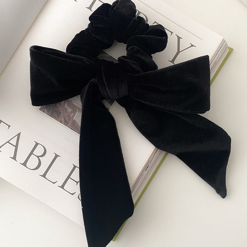发圈丝绒蝴蝶结发饰ins