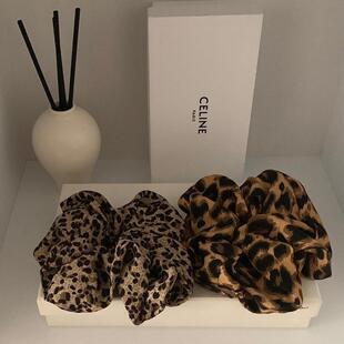 现Sunup_Q韩国ins 大号豹纹大肠发圈发饰 秋冬复古博主同款