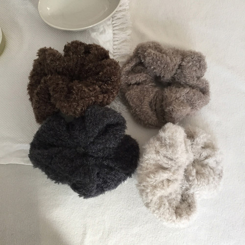 秋冬温暖毛绒大肠发圈发饰