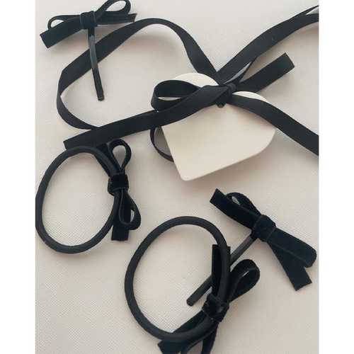 可爱丝绒蝴蝶结发夹发夹可爱发卡