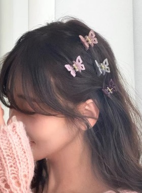 现Sunup_Q韩国ins Creation France小巧蝴蝶造型醋酸抓夹刘海夹