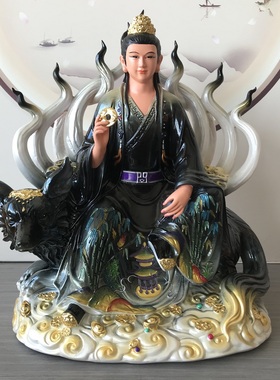 九尾狐姑娘供奉家用树脂神像彩绘