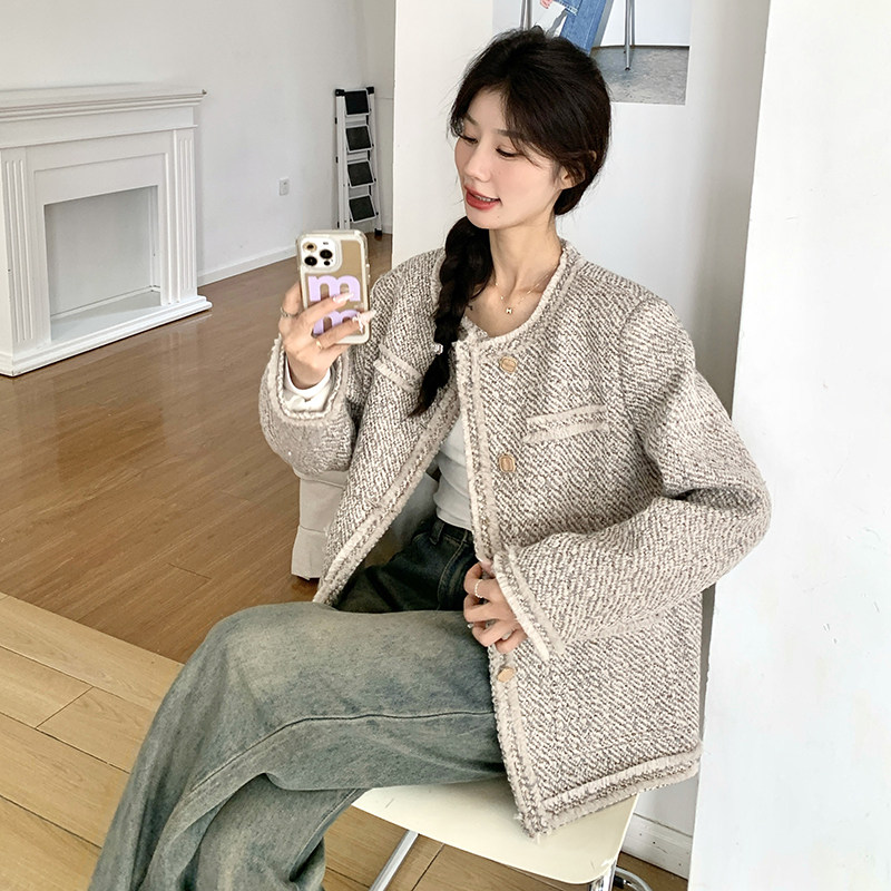 呢香风短外套M21-P165K228,女装短外套,2D011