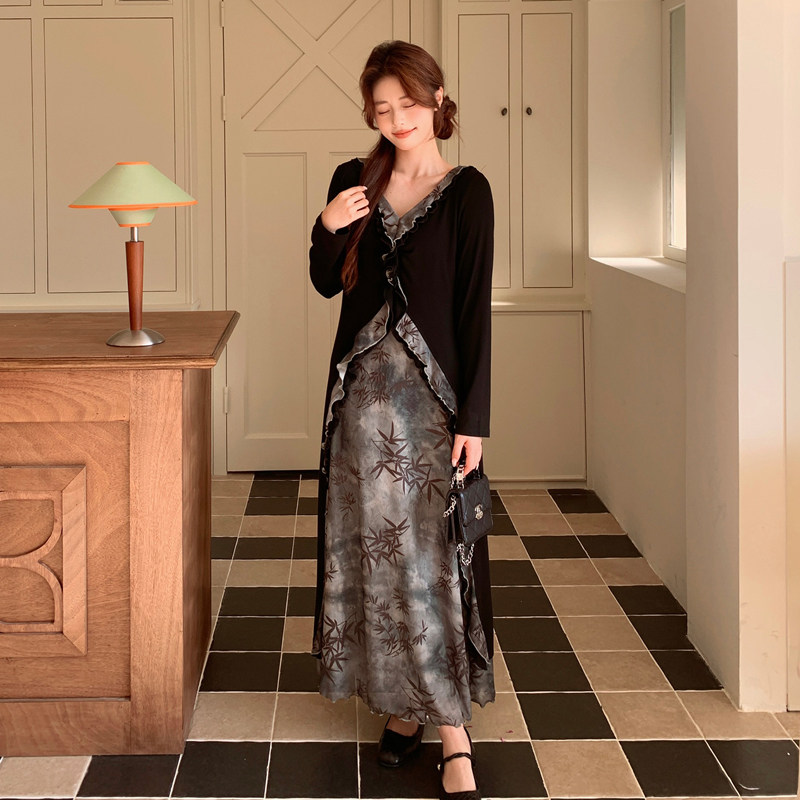 假两件连衣裙D011-602-P175-K288,女装连衣裙,2D011