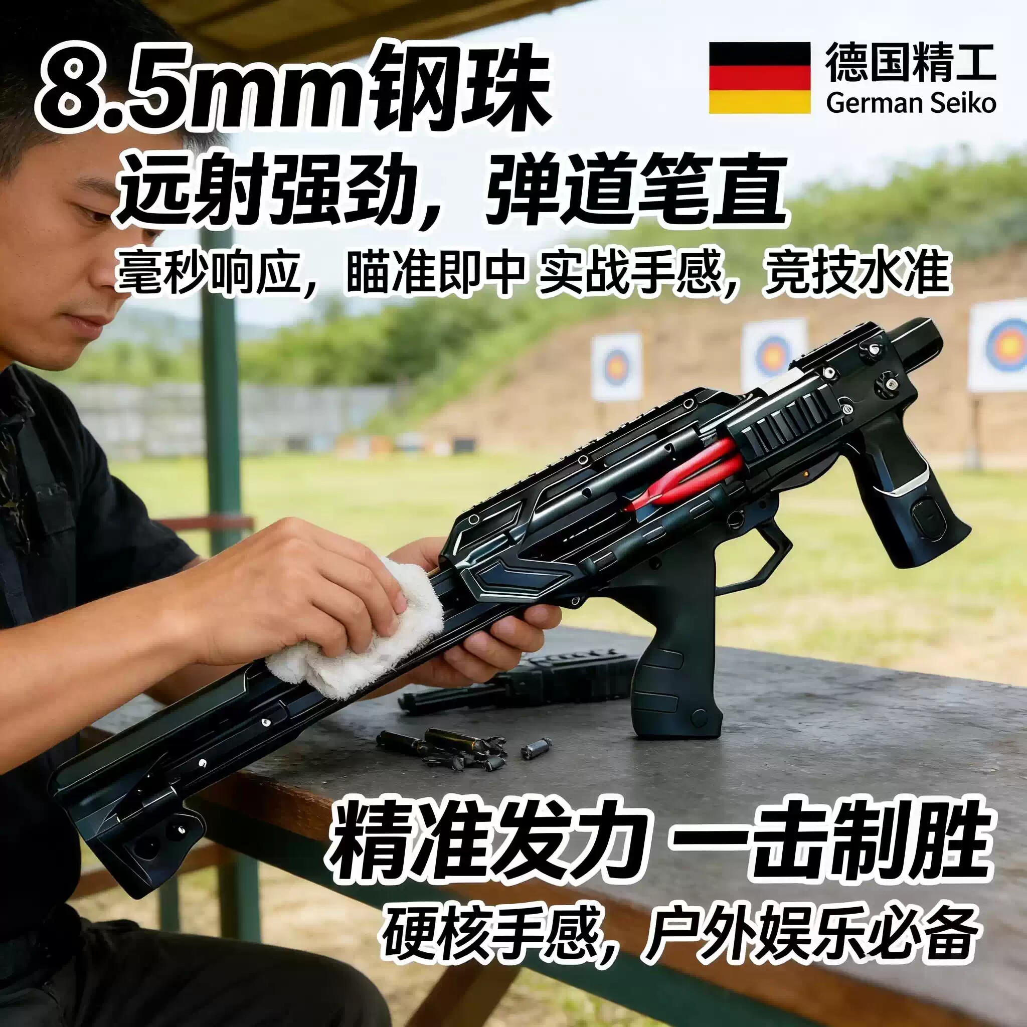 德国雷神激光弹弓复合弓精准便携复合弓超远程瞄准成人合法玩具枪