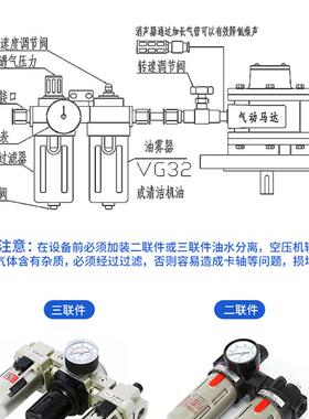 新款XSPVM2AM叶片式气动马达带减速机低速大扭矩防爆可调包邮