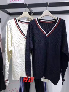 V领毛套衫 A1EB83416休闲百搭宽松款 A1EB8341658 女装 2019年秋季