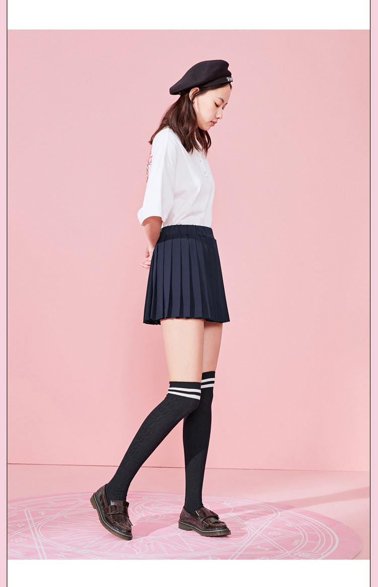 现货小樱短袖T恤女2021夏款polo衫女可爱日系宽松A6DA9260581