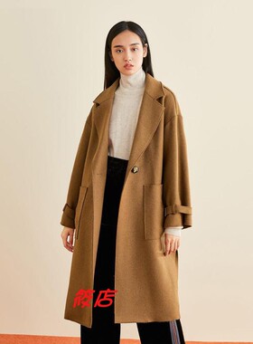 2018年冬季A1AA74401女装给钱就甩毛呢外套女装A1AA7440174