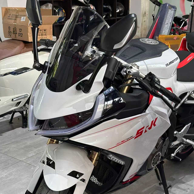 钱江421前挡风玻璃加高SRK250