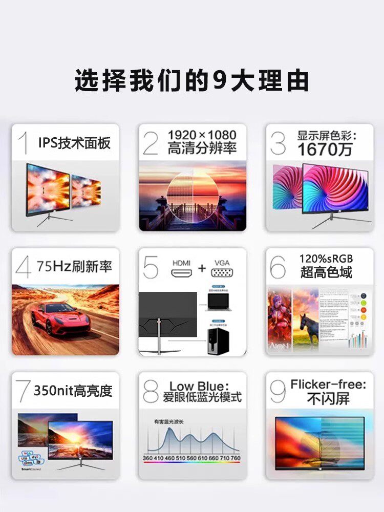 LGAO 24 INCH 2K 144HZ CURVED COMPUTER MONITOR 27 32 INCH 4K HD 240HZ GAMING IPS SCREEN