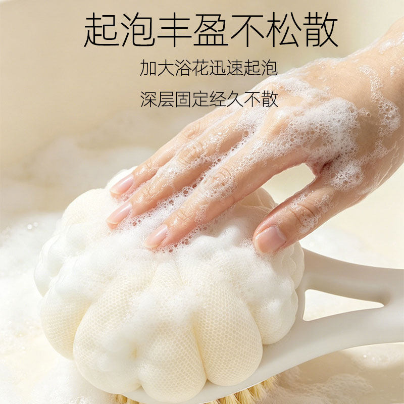 双面沐浴刷搓背神器不求人长柄防滑身体沐浴球搓澡刷子去灰去角质