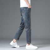 2454-9B薄款九分裤怀旧蓝