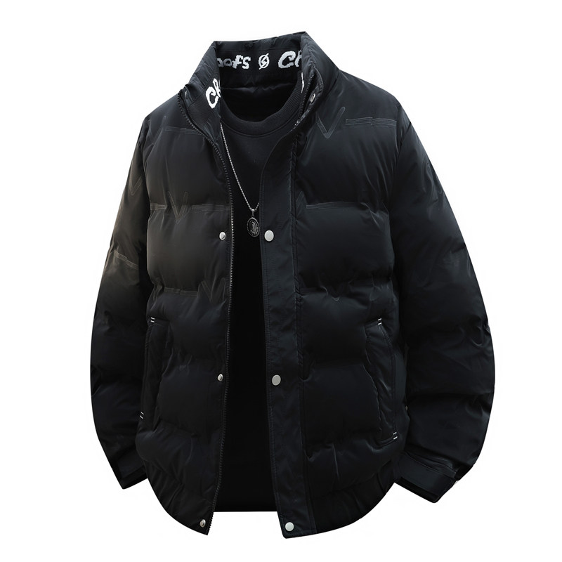 冬季轻奢欧版立领棉衣男潮流高品质加厚棉服外套，男装棉衣，奇怪漫猴工厂店