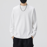 2026年秋季新款德绒保暖卫衣男士纯色半高领T恤，男装T恤，奇怪漫猴工厂店