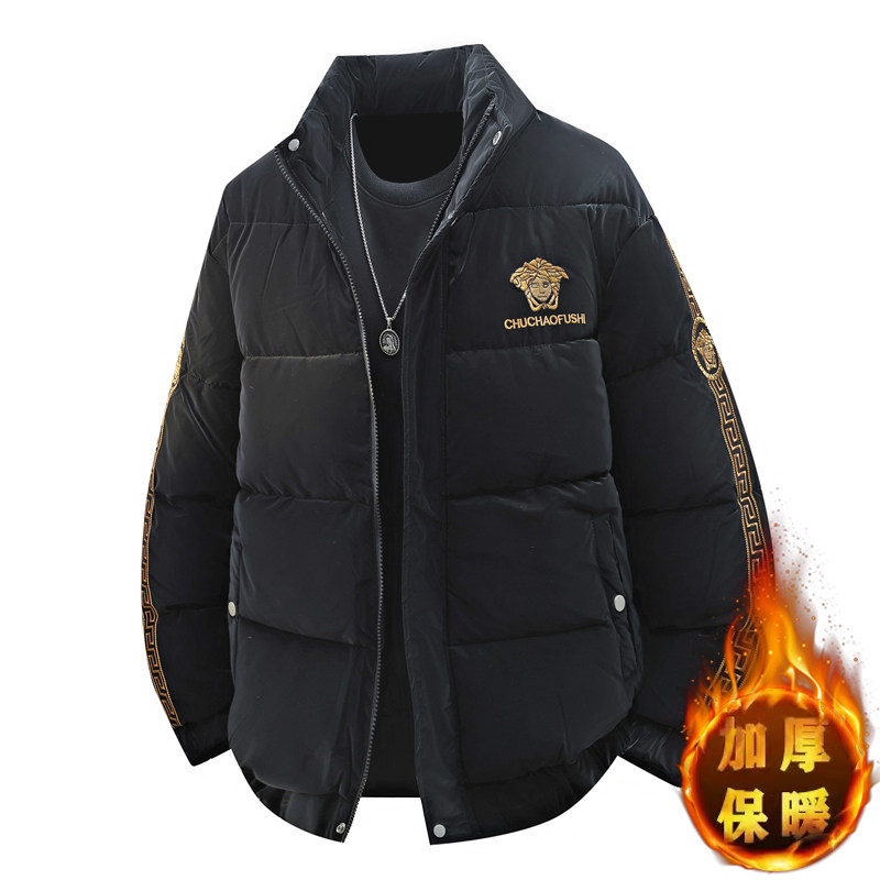 冬季轻奢欧版立领棉衣男潮流高品质加厚棉服外套，男装棉衣，奇怪漫猴工厂店