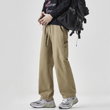 Y.M纯棉工装裤男宽松直筒2026春季新款潮流美式休闲长裤《限价69，男装休闲裤，奇怪漫猴工厂店