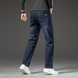 加绒牛仔裤男加厚保暖新款冬季男士长裤宽松直筒弹力男裤大码，男装牛仔裤，奇怪漫猴工厂店