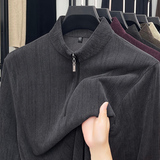 抖音POLO领长袖休闲秋季休闲男士T恤秋季舒适圆领百搭，男装T恤，奇怪漫猴工厂店