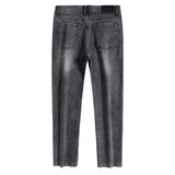 新款直筒牛仔裤男款宽松大码长裤秋冬季款潮流休闲弹力男士裤子，男装牛仔裤，奇怪漫猴工厂店