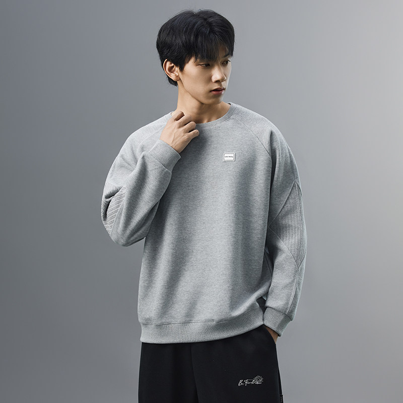 不缺货圆领男士卫衣秋冬季2025新款内搭长袖t恤打底衫春秋，男装卫衣，奇怪漫猴工厂店