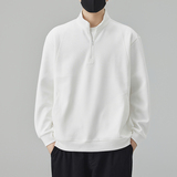 2026年秋款新款半拉链卫衣男款春季潮牌宽松套头立领男士打底衫，男装卫衣，奇怪漫猴工厂店