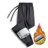 男士加绒裤子男款加厚冬季黑色男裤秋冬款休闲裤男卫裤，男装休闲裤，奇怪漫猴工厂店