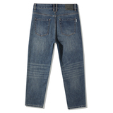 矮个子八分九分裤牛仔裤男士直筒修身潮牌宽松休闲89分秋冬男裤子，男装牛仔裤，奇怪漫猴工厂店