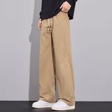Q2025年新款纯棉潮牌男秋冬季宽松直筒休闲长裤子，男装休闲裤，奇怪漫猴工厂店