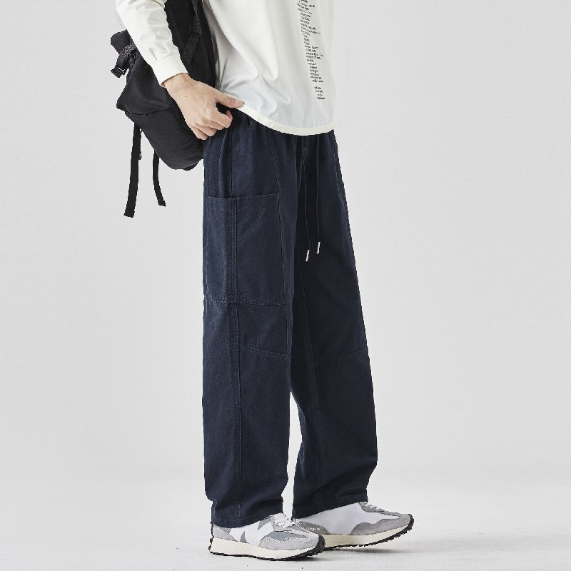 Y.M港风休闲工装裤男宽松直筒2026春季美式休闲长裤《限价59》，男装休闲裤，奇怪漫猴工厂店