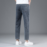 弹力新款九分牛仔裤男士宽松直筒八分百搭弹力休闲9分裤，男装牛仔裤，奇怪漫猴工厂店