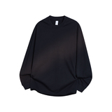 重磅260克纯棉棉长袖T恤男士春秋季圆领T恤打底衫男款带螺口，男装T恤，奇怪漫猴工厂店