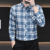 2026新款长袖衬衫男士春夏季凉感抗皱免烫青年百搭商务，男装衬衫，奇怪漫猴工厂店