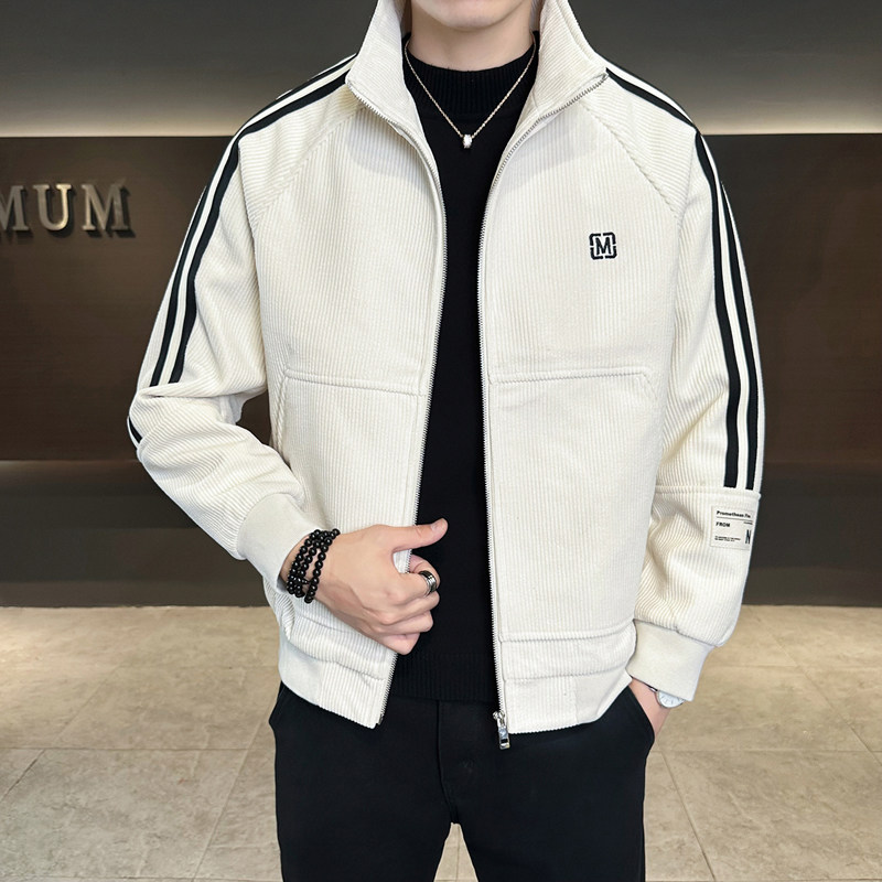 2026新款立领夹克男士春季休闲爸爸装中年男款外套男装春秋季薄款，男装休闲裤，奇怪漫猴工厂店