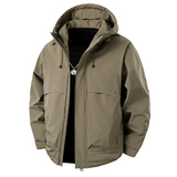 冬季新款男士棉衣外套加厚保暖连帽工装夹克潮流百搭休闲冲锋衣男，男装棉衣，奇怪漫猴工厂店