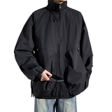 轻量型户外泡泡格防泼立领夹克帅气轻量夹克，男装休闲裤，奇怪漫猴工厂店