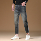 九分牛仔裤男士新款春秋款水洗耐磨弹力直筒九分裤，男装牛仔裤，奇怪漫猴工厂店