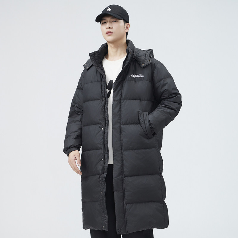 长款标羽绒服男冬季加厚2025新款时尚运动中长款防风保暖外套男，男装羽绒服，奇怪漫猴工厂店