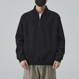 2026年秋款新款半拉链卫衣男款春季潮牌宽松套头立领男士打底衫，男装卫衣，奇怪漫猴工厂店