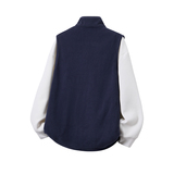 摇粒绒立领马甲男拉链秋冬季加绒加厚双面奥粒绒无袖开衫外套背心，男装棉衣，奇怪漫猴工厂店