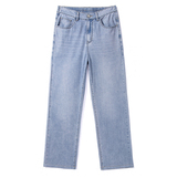 天丝松紧腰牛仔裤男士夏季薄款宽松直筒男裤新款阔腿休闲长裤子，男装牛仔裤，奇怪漫猴工厂店