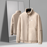 夹克男标羽绒内胆加厚户外内搭保暖保暖服装立领摇粒绒外套男，男装羽绒服，奇怪漫猴工厂店