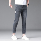 九分牛仔裤男常规弹力宽松直筒春秋男装新款潮牌休闲男士裤子八分，男装牛仔裤，奇怪漫猴工厂店