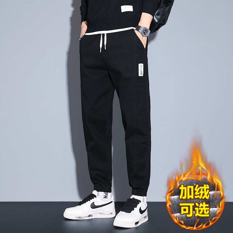 秋冬加绒休闲宽松小哈纯棉裤男991，男装休闲裤，奇怪漫猴工厂店