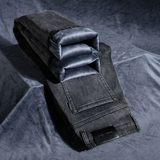 2452-9R九分加绒黑灰色