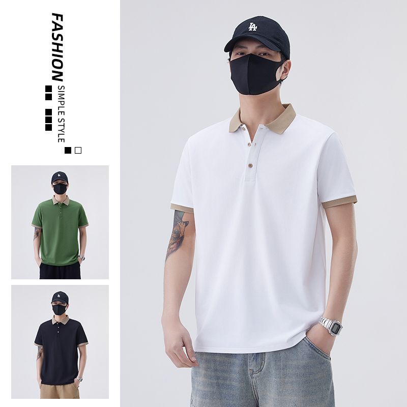 Q2025春夏新款短袖T恤翻领POLO衫，男装Polo衫，奇怪漫猴工厂店