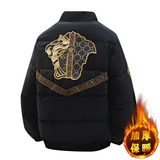 冬季轻奢欧版立领棉衣男潮流高品质加厚棉服外套，男装棉衣，奇怪漫猴工厂店