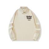 主推纯棉polo衫长袖男士秋季新款翻领高级感宽松透气潮牌T恤男装，男装T恤，奇怪漫猴工厂店