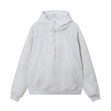 连帽潮流新款卫衣男春秋款新款半拉链宽松休闲上衣立领连帽卫衣男，男装卫衣，奇怪漫猴工厂店